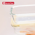 Glass Food Containers Set with Stackable PP Lid